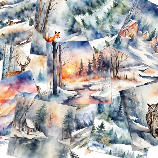 LaCreativ - Designpapier "Traumwald" Paper Pack 6x6" - 24 Bogen 
